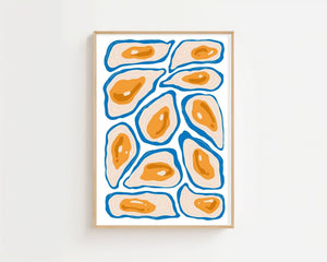 Coastal Oyster Plakat - 21 x 29.7 cm - Nellastore