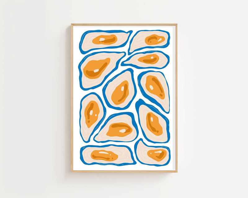 Coastal Oyster Plakat - 21 x 29.7 cm - Nellastore