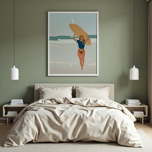 Coastal Run Surf Plakat - 21 x 29.7 cm (A4) - Nellastore