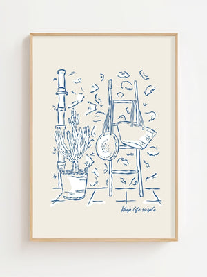 Coastal Simplicity Plakat - 21 x 29.7 cm - Nellastore