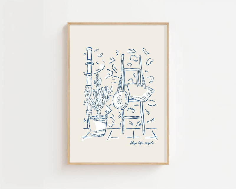 Coastal Simplicity Plakat - 21 x 29.7 cm - Nellastore