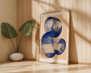 Cobalt Embrace Plakat - 21 x 29.7 cm (A4) - Nellastore