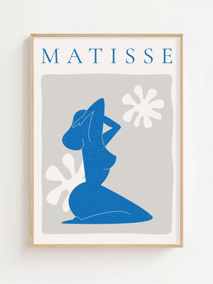 Cobalt Muse Matisse Plakat - 21 x 29.7 cm - Nellastore