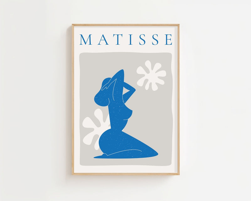 Cobalt Muse Matisse Plakat - 21 x 29.7 cm - Nellastore
