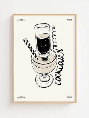 Cocktail Time Plakat - 21 x 29.7 cm - Nellastore