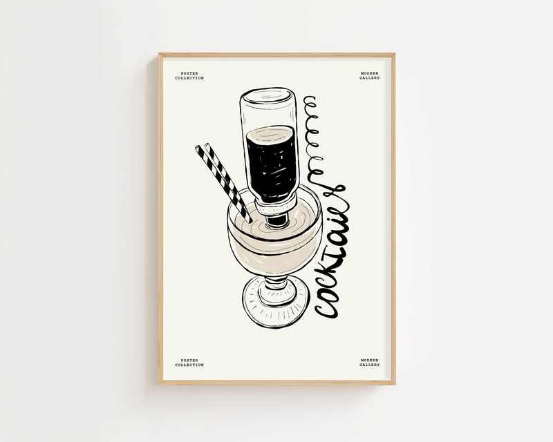 Cocktail Time Plakat - 21 x 29.7 cm - Nellastore