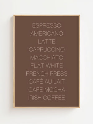 Coffee Board Plakat - 21 x 29.7 cm (A4) - Nellastore
