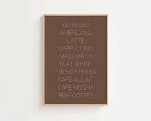 Coffee Board Plakat - 21 x 29.7 cm (A4) - Nellastore