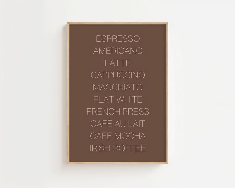Coffee Board Plakat - 21 x 29.7 cm (A4) - Nellastore