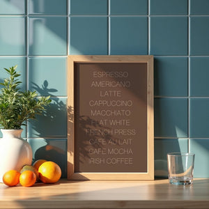 Coffee Board Plakat - 21 x 29.7 cm (A4) - Nellastore