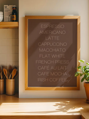 Coffee Board Plakat - 21 x 29.7 cm (A4) - Nellastore