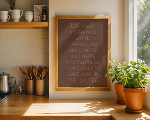 Coffee Board Plakat - 21 x 29.7 cm (A4) - Nellastore