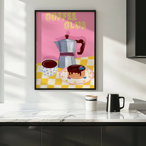 Coffee Club Moka Plakat - 21 x 29.7 cm - Nellastore