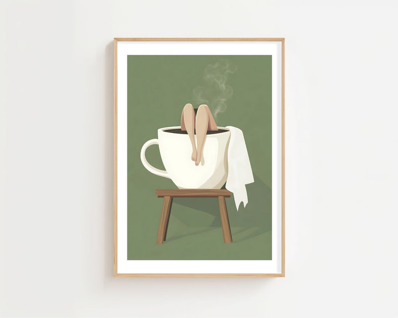 Coffee Cup Escape Plakat - 21 x 29.7 cm (A4) - Nellastore