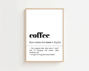 Coffee Plakat - 21 x 29.7 cm (A4) - Nellastore