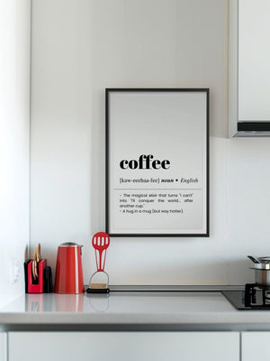 Coffee Plakat - 21 x 29.7 cm (A4) - Nellastore