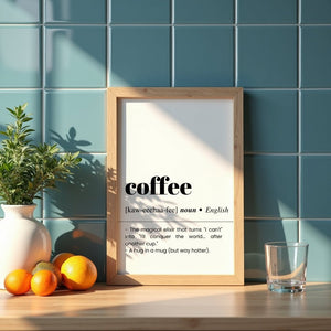 Coffee Plakat - 21 x 29.7 cm (A4) - Nellastore