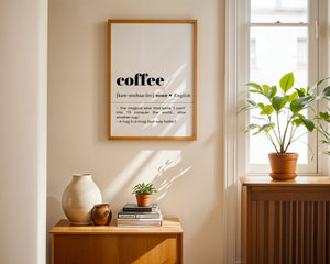 Coffee Plakat - 21 x 29.7 cm (A4) - Nellastore