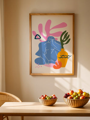 Contour Muse Matisse Plakat - 21 x 29.7 cm - Nellastore