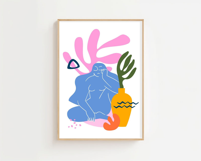 Contour Muse Matisse Plakat - 21 x 29.7 cm - Nellastore