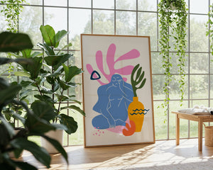 Contour Muse Matisse Plakat - 21 x 29.7 cm - Nellastore