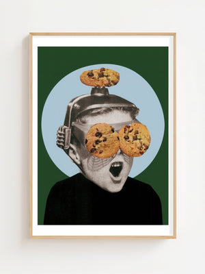 Cookie Man Plakat - 21 x 29.7 cm (A4) - Nellastore