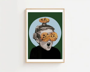 Cookie Man Plakat - 21 x 29.7 cm (A4) - Nellastore
