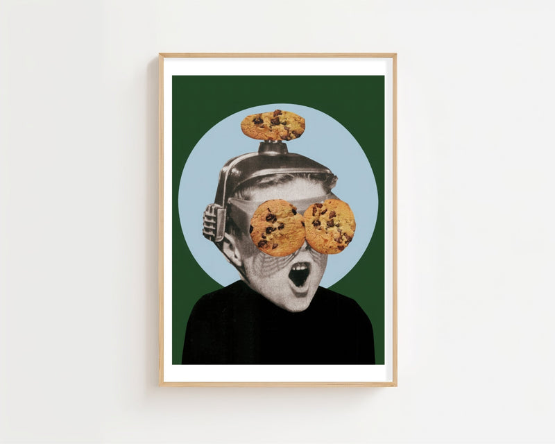 Cookie Man Plakat - 21 x 29.7 cm (A4) - Nellastore