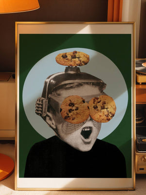 Cookie Man Plakat - 21 x 29.7 cm (A4) - Nellastore