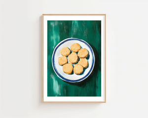 Cookies On A Plate Plakat - 21 x 29.7 cm (A4) - Nellastore