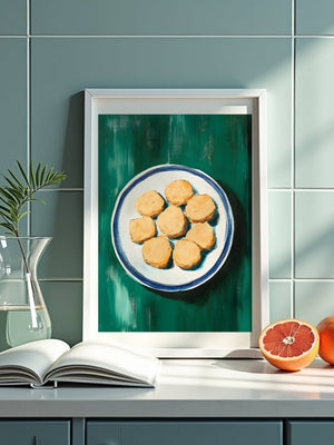 Cookies On A Plate Plakat - 21 x 29.7 cm (A4) - Nellastore