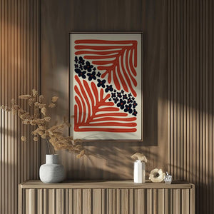 Coral Blossom Frame Plakat - 21 x 29.7 cm - Nellastore