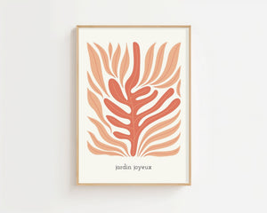 Coral Leaf Plakat - 21 x 29.7 cm - Nellastore