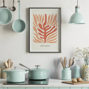 Coral Leaf Plakat - 21 x 29.7 cm - Nellastore