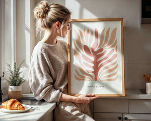 Coral Leaf Plakat - 21 x 29.7 cm - Nellastore