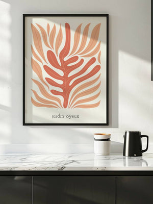 Coral Leaf Plakat - 21 x 29.7 cm - Nellastore