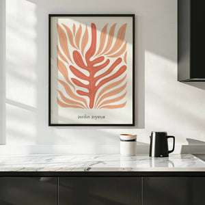 Coral Leaf Plakat - 21 x 29.7 cm - Nellastore