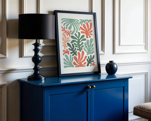 Coral Leaves Plakat - 21 x 29.7 cm - Nellastore