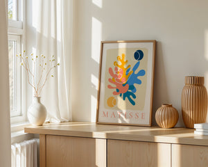 Coral Lines Matisse Plakat - 21 x 29.7 cm - Nellastore
