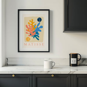 Coral Lines Matisse Plakat - 21 x 29.7 cm - Nellastore