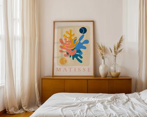 Coral Lines Matisse Plakat - 21 x 29.7 cm - Nellastore