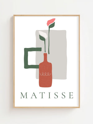 Coral Stem Vase Matisse Plakat - 21 x 29.7 cm - Nellastore