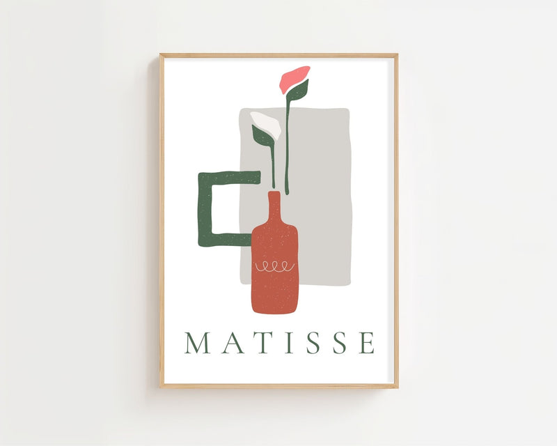 Coral Stem Vase Matisse Plakat - 21 x 29.7 cm - Nellastore