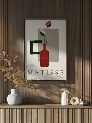 Coral Stem Vase Matisse Plakat - 21 x 29.7 cm - Nellastore