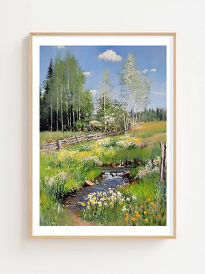 Country Path Plakat - 21 x 29.7 cm (A4) - Nellastore