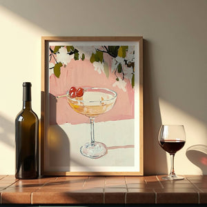 Coupe With Cherries Plakat - 21 x 29.7 cm (A4) - Nellastore