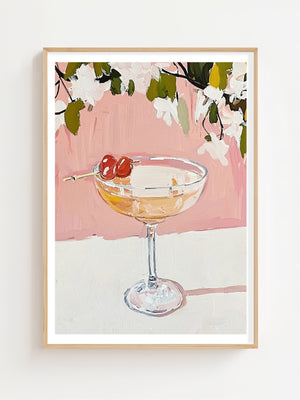 Coupe With Cherries Plakat - 21 x 29.7 cm (A4) - Nellastore