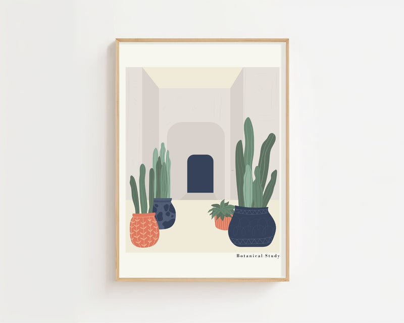 Courtyard Cactus Plakat - 21 x 29.7 cm - Nellastore