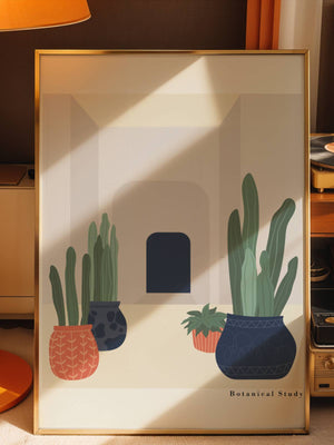 Courtyard Cactus Plakat - 21 x 29.7 cm - Nellastore