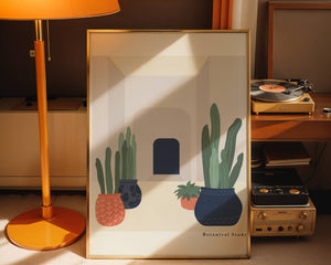 Courtyard Cactus Plakat - 21 x 29.7 cm - Nellastore
